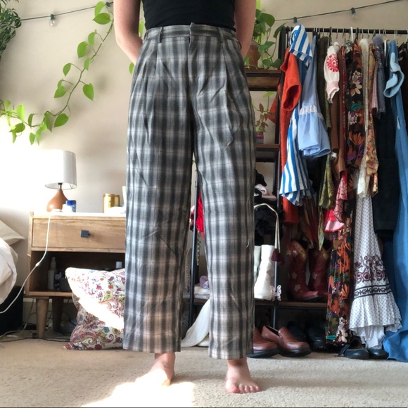 High waist plaid pants - Picture 1 of 2
